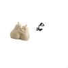Hugging Thinker Pear Book Stand Abstract Ceramic Bookend Fine Workmanship Bookshelf Ornament Modern