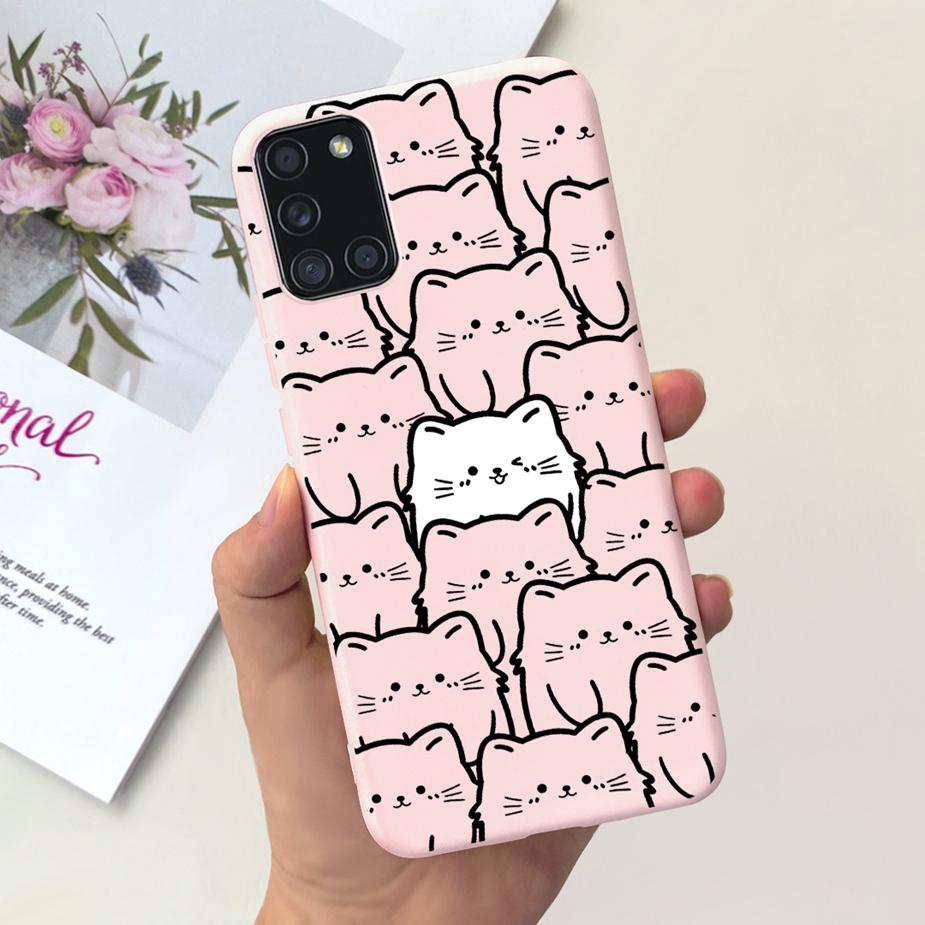 For Samsung Galaxy A51 A71 Case A515F A715F Cute Fashion Cartoon Painted Phone Case For Samsung A51 A 31 41 71 Soft Cover Bumper