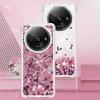 Para Capa Xiaomi Redmi 14C Capa Brilhante Glitter Para Redmi 14C 14R 5g Silicone Líquido Fluido Macio Transparente À Prova de Choque Capa Areia Movediça