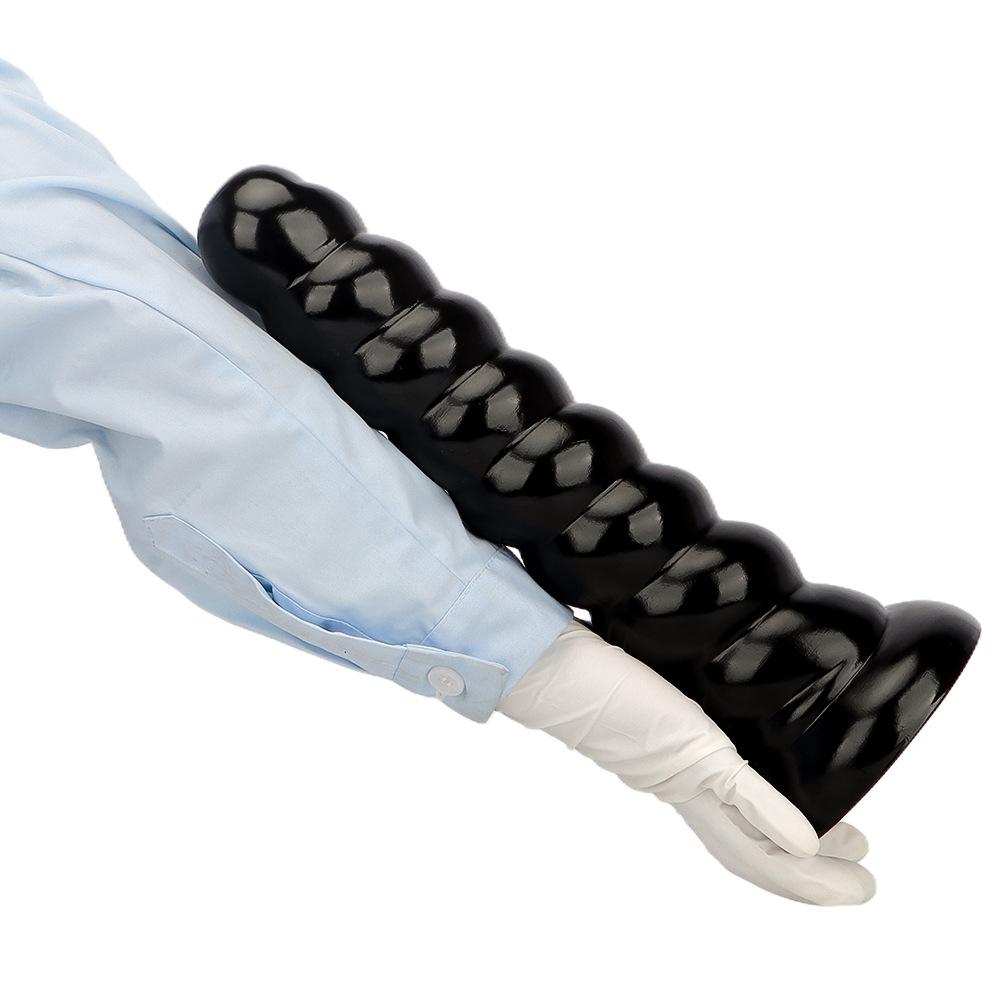 35*7.5cm  Large Dildo Butt Plug with Suction Cup Threaded Anal Beads Anal Dildo Fisting Realistic Penis