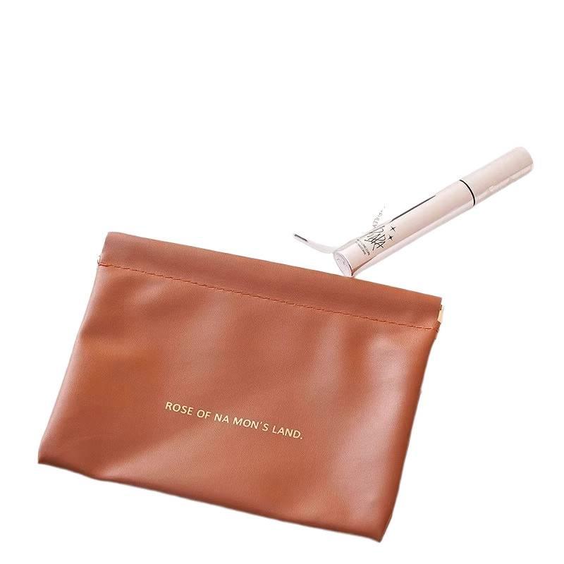 Compact Snap Closure Cosmetic Storage Bag