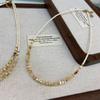 Extremely Fine Millet Beads Natural Stone Beaded Necklace Women'S High-End Light Luxury Niche Collarbone Chain Neck Chain