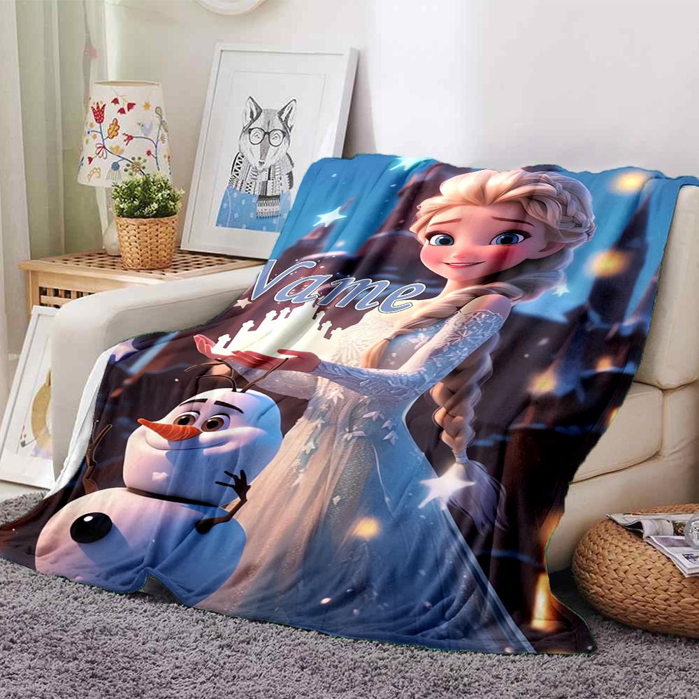 Custom Name Fantasy Portrait Name Party Blanket For Couch Bed Plush Cozy Fuzzy Blanket Super Soft Warm Blankets For Fall And Winter 091659