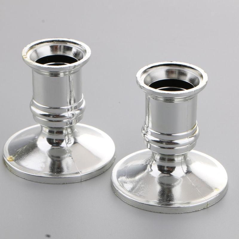 Standard Candle Holder Candlestick Silver Table Top Home Decoration Centerpiece