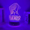USB 3D Night Light Game Fist Atmosphere Light Color Touch Change Night Light Room Decoration Desk Lamp