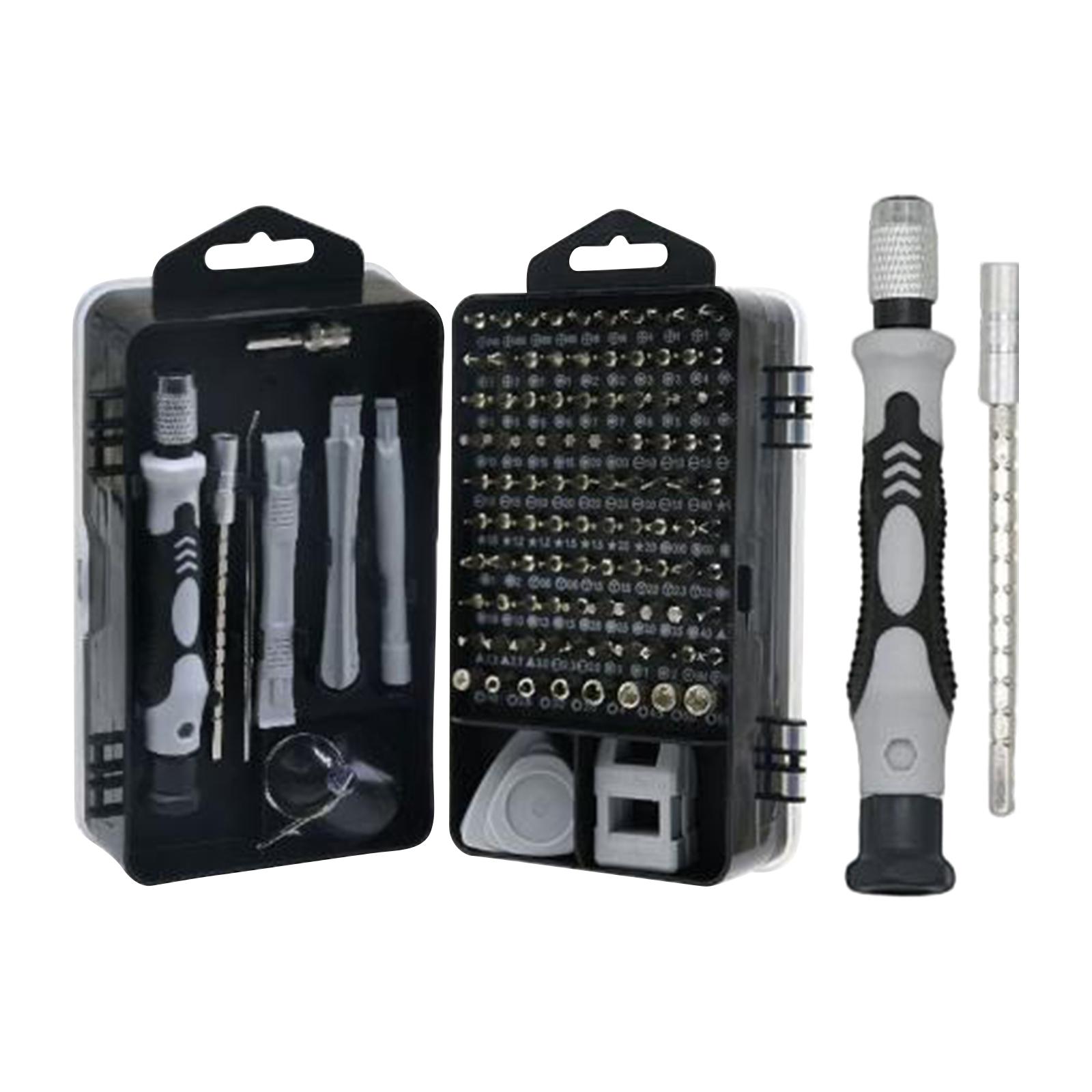 

115-in-1 Screwdriver Set – Multi-Function Screwdriver Kit For Smartphone Disassembly, Including Assorted Bits One Size чорний