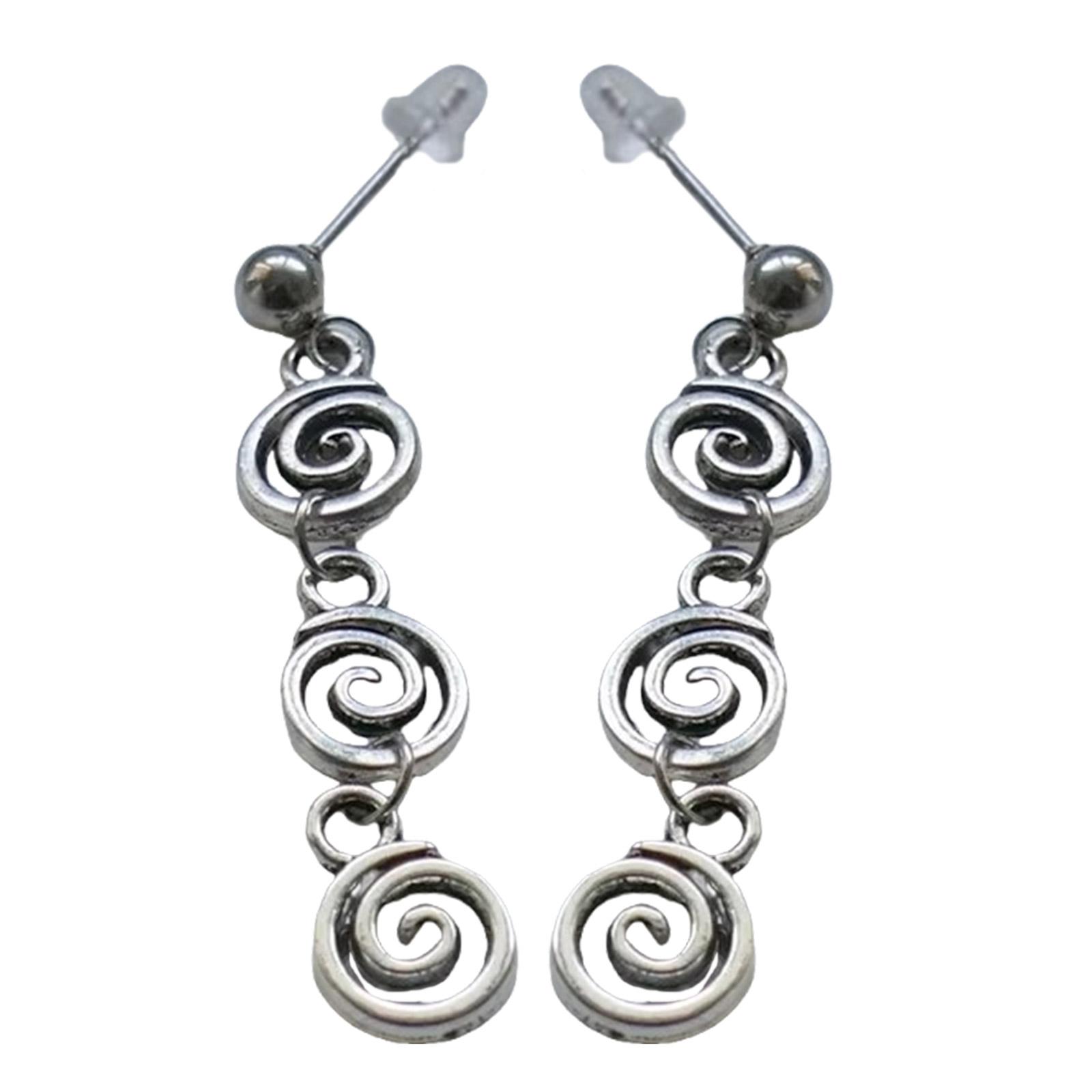 

Серьги-вихри с закрученным вихрем, гипоаллергенные сплавные серьги-кольца, удобные повседневные украшения для женщин