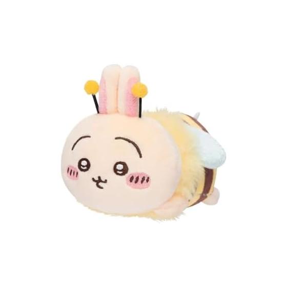 Chiikawa Hachi-san Mascot Plush (Usagi) Pofun to Burrowing into Flowers Fluffy Bee Mascot with a Perky, Soft Stinger on its Bottom