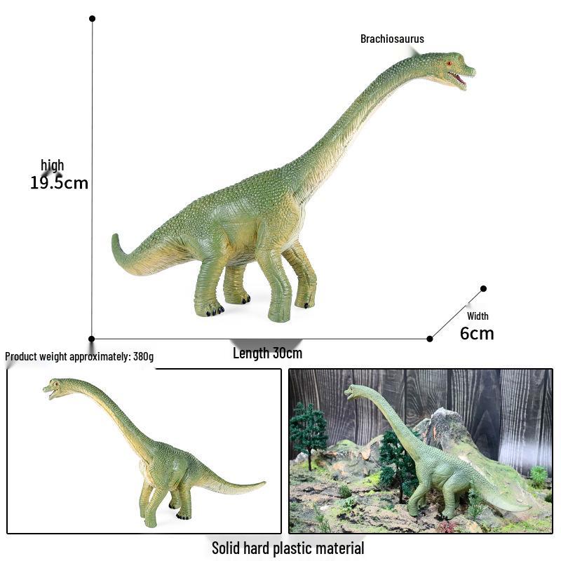 Large Brachiosaurus Dinosaur Model Toy - Cognitive Jurassic Herbivorous Figure for Children