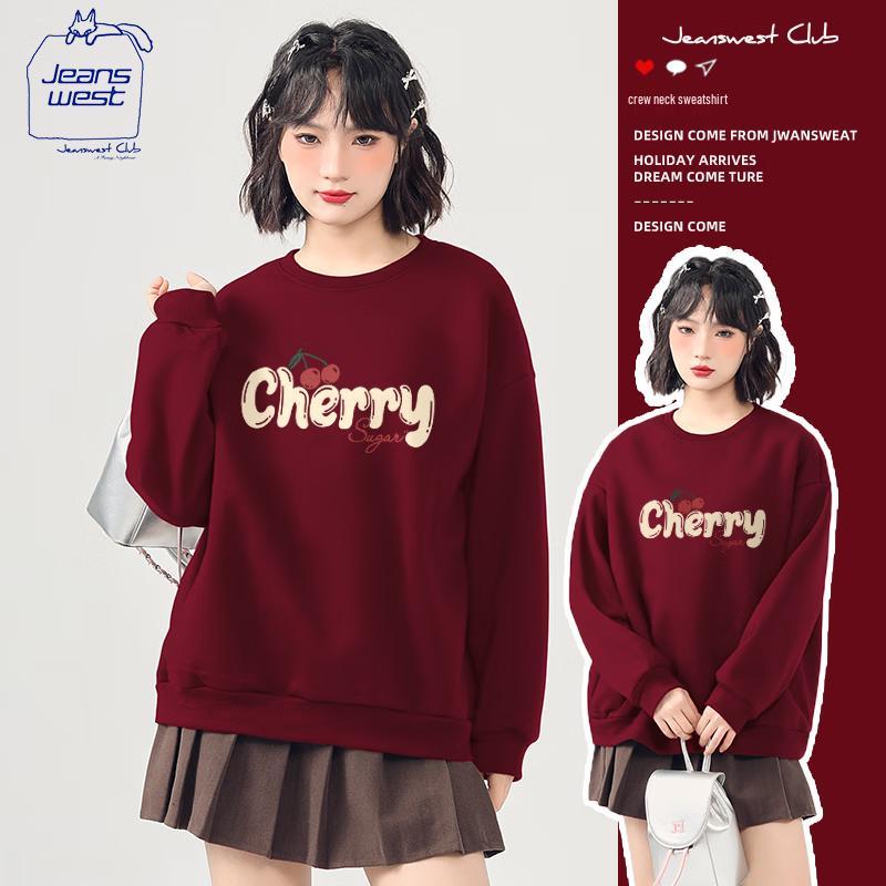 

Jeanswest Women s Casual Crew Neck Sweatshirt L