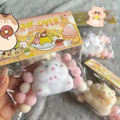 1pc Simulation Katze Maus Reis Squeeze Spielzeug für Kinder Erwachsene Stress Relief Release Langsam Rebound TPR Geburtstag Geschenk Nettes Mädchen