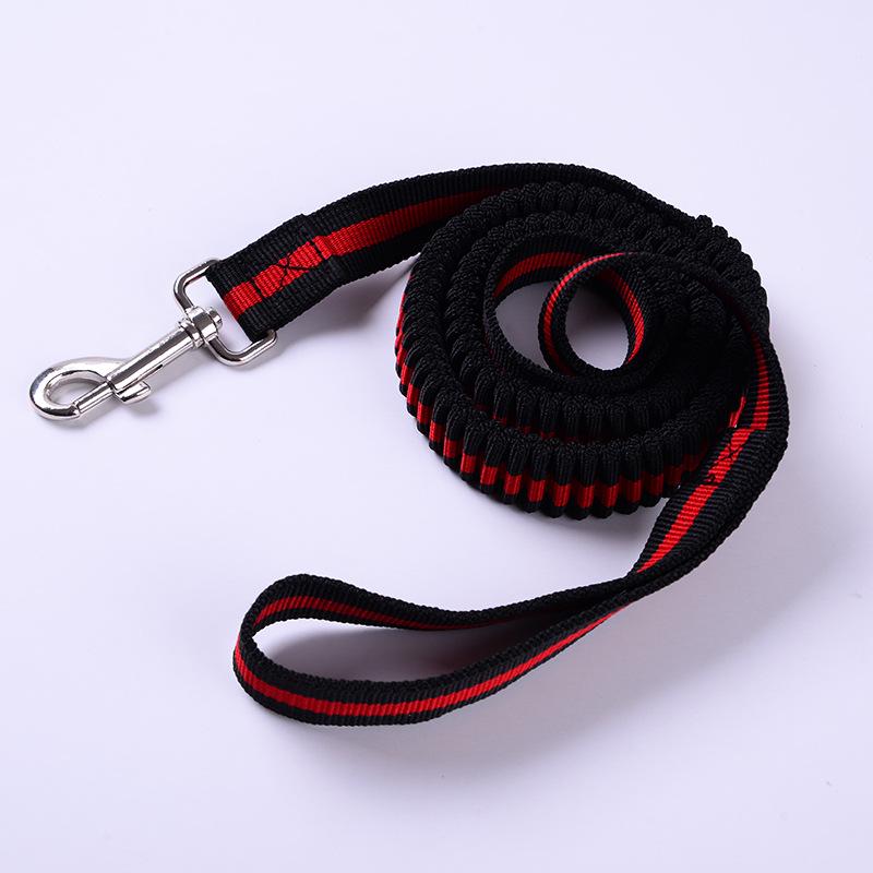 Elastic Shock Absorbing Durable Expandable Tactic Dog Leash Bungee Lead Adjustable Stretch Pet Rope (Red,1.5*120cm) красный