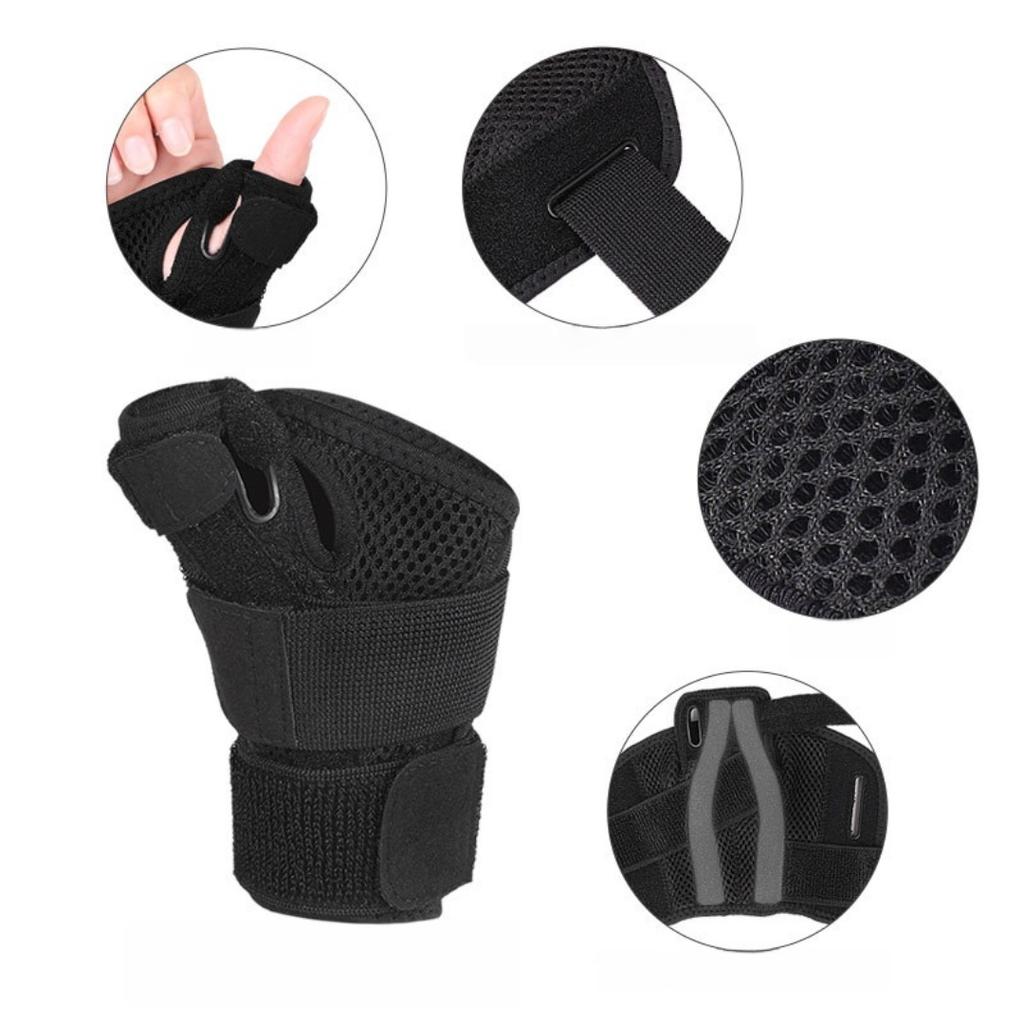 Adjustable Double Support Wrist Brace With Binding Strap For Joint Pain Relief Thumb Splint Compression Wrist Strap