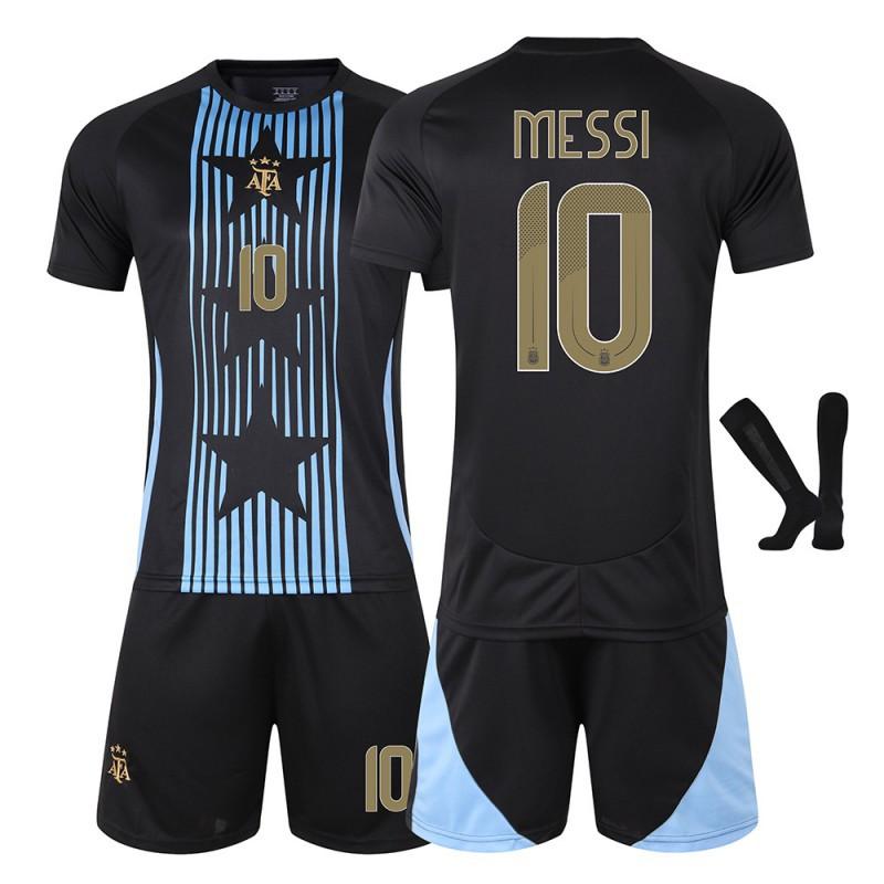 2425 Maglia da Calcio Argentina N.. 10 Messi 11 Di Maria Coppa America Set Maglia da Allenamento