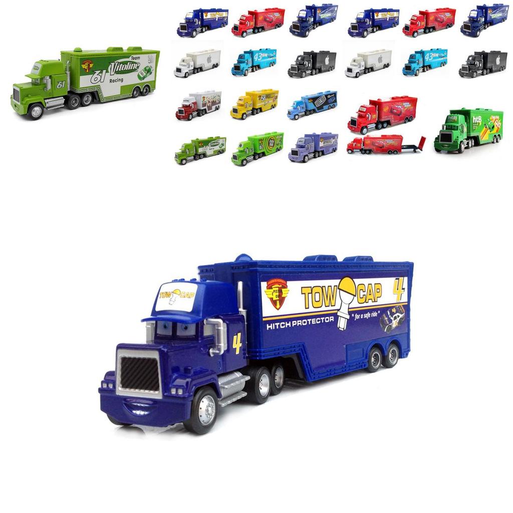 Colorful Cars Mack Lightning Mcqueen King Jackson Storm Racer Truck Toy For Kids