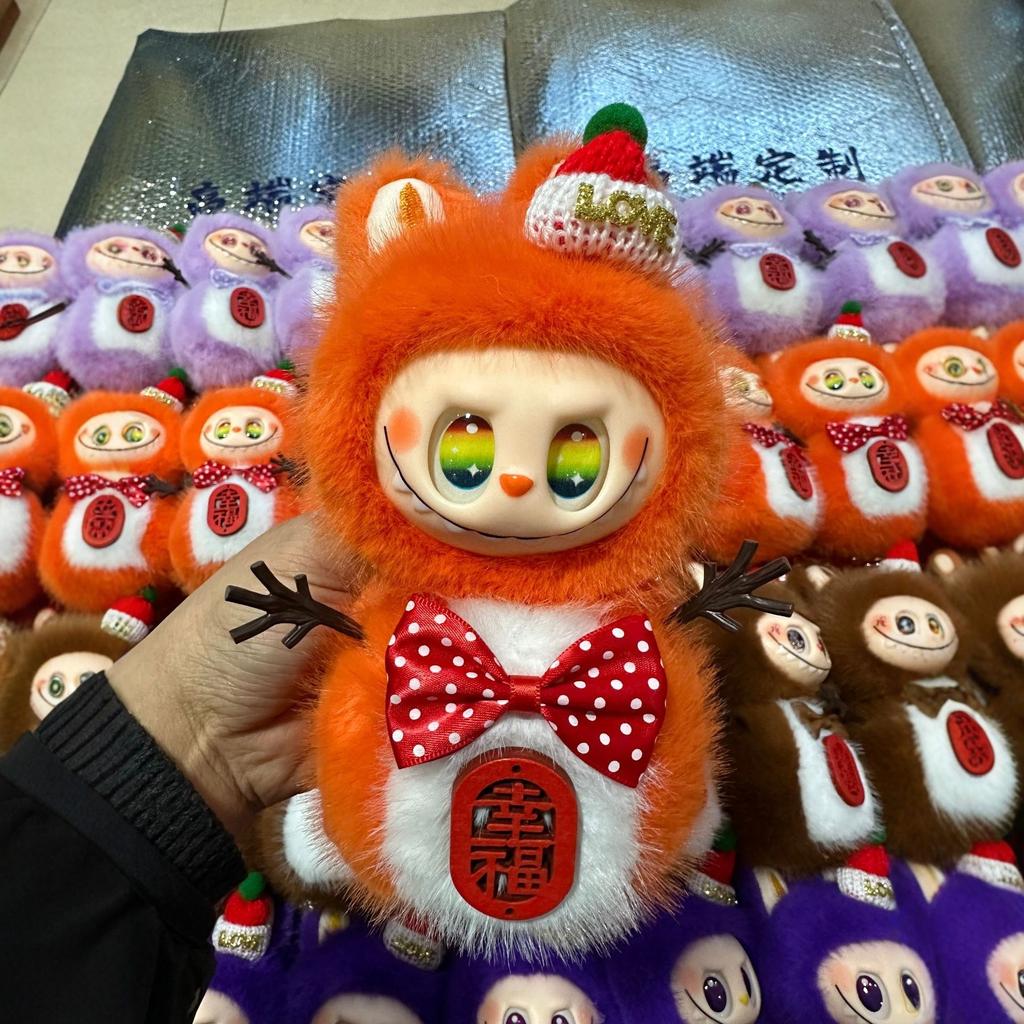 New Year's Snowman Plush Pendant Book Bag Pendant Keychain Gift Doll