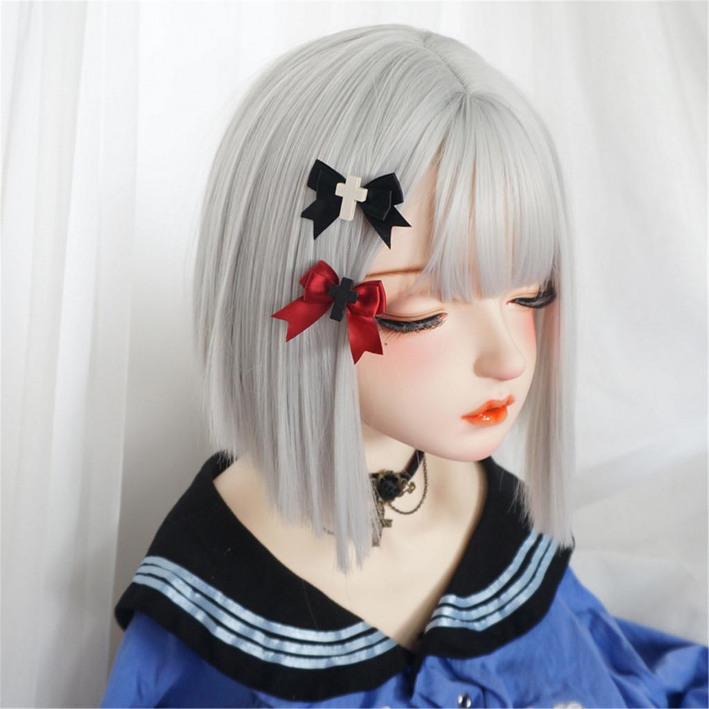 Casual Barrettes Hairpin Hair Clip Crosses 2000s Colorful Bowknot Bunches Headwear Sweet Crosses Shape