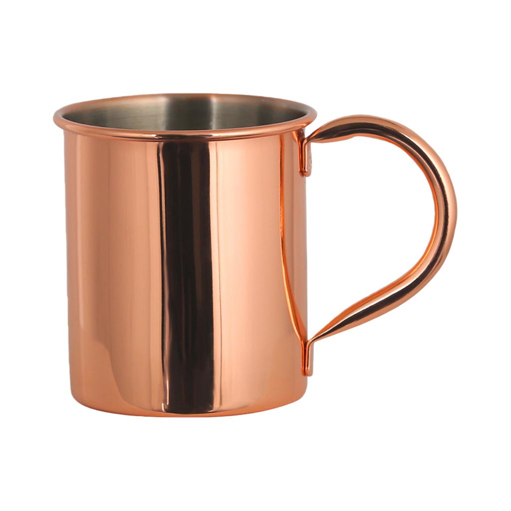 Trinkbecher aus Edelstahl Ergonomischer Griff Cocktailbecher 410 ml Fassungsvermögen Zum Servieren von Heiß- und Kaltgetränken