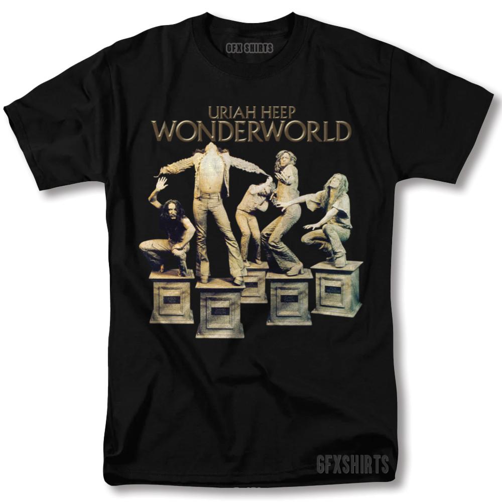 Uriah Heep Wonderworld Shirt Rock Concert Vntg Graphic Design T-shirt XXXL