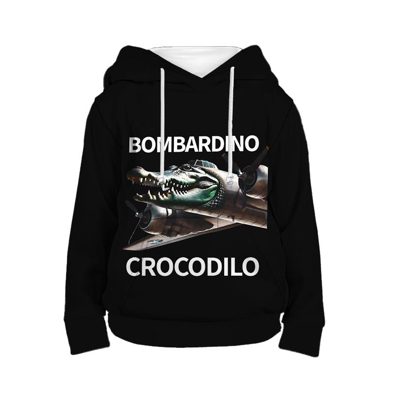 

Tung Tung Tung Sahur Худі Італійський Маразм Дитячий одяг Тралалеро Тралала Дитячий спортивний світшот для хлопчиків та дівчаток Пуловер 160 кислота зелений колір