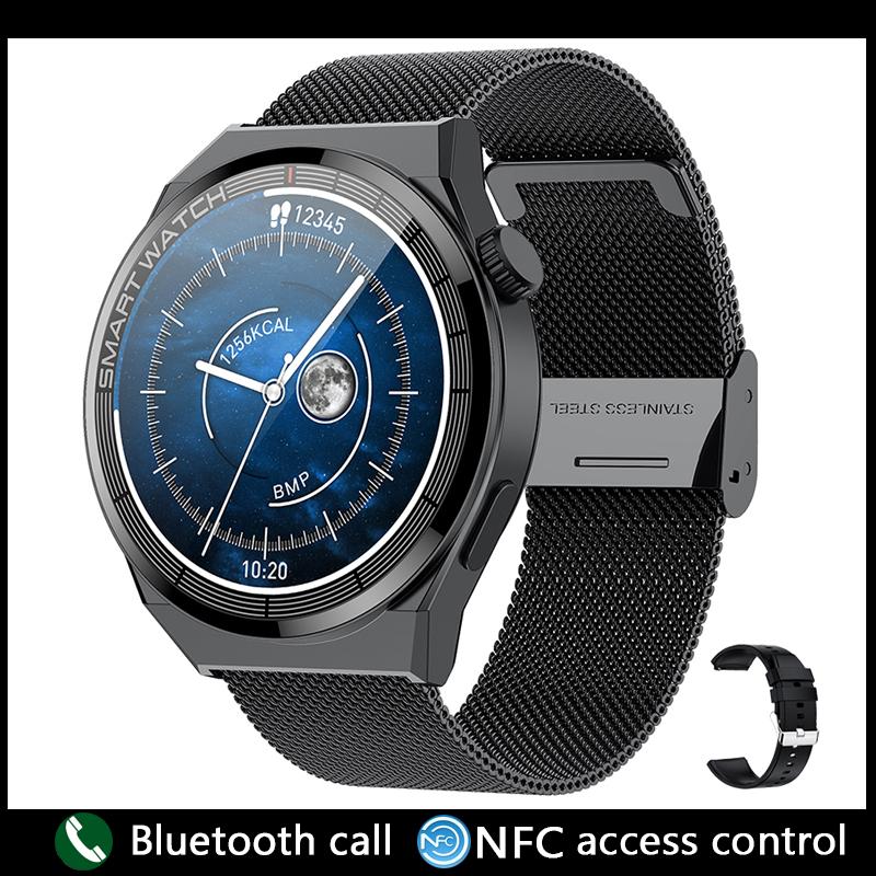 Chibear Nfc Smart Watch Men Women Rotary Button Multi-sport Mode Fitness Tracker Bluetooth Call Men Smart Watch For Android Ios