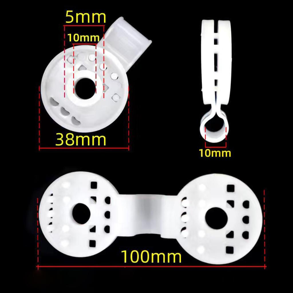 Pack of 60 Plastic Clips for Protective Cloth Shading Cloth Clips Round Shading