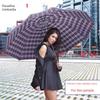10 Bones British Style Extra Large Foldable Plaid Paradise Umbrella