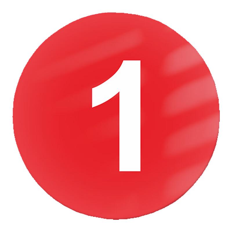 Round Acrylic Adhesive Number Plate 5CM Diameter