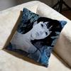 Trendy Pperfect Blueew Cushion Cover Soft Decorative Pillow Case Suitable for Bedroom Sofa Car Travel Use