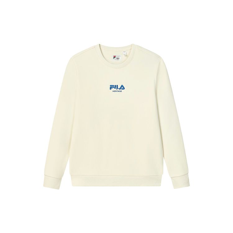 Fila Minimalistisch Basic Lässig Pendler Buch Landschaft Gestrickter Pullover Langarm Vintage Amerikanisches Sweatshirt Herren sweatshirt F11M248202FIV