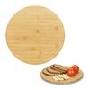 Relaxdays Assiette De Service Tournante 360°, Plateau Tournant Bambou, Fromage Huile Épice Confiture, 32 Cm, Nature