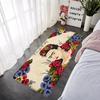 Doormat Flannel Floor Mat Indoor Foot Rug F-Frida K-Kahlo Bedside Mats Kitchen Corridor Absorbent Carpet Ideal for Balcony Decor
