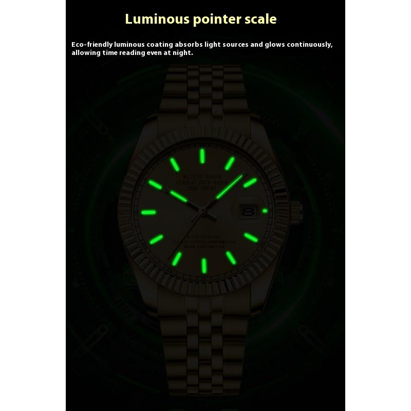 Top Marke Mechanische Quarz Herrenuhr Herren Butterfly Druckknopf Mode Wasserdicht Lässige Herrenuhr