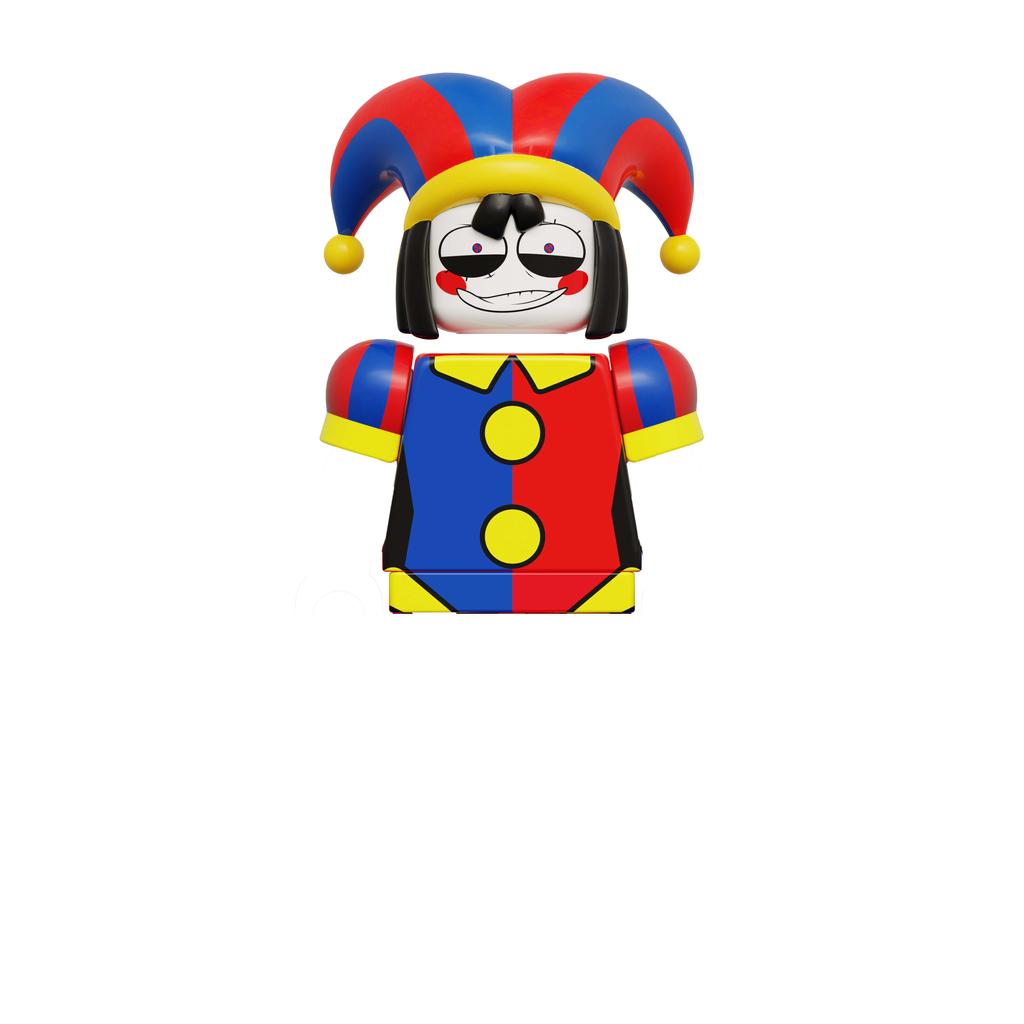 KDL827 Cute Cartoon Circus Member Assembled Building Blocks Minifigure Children's Kids Educational Gift