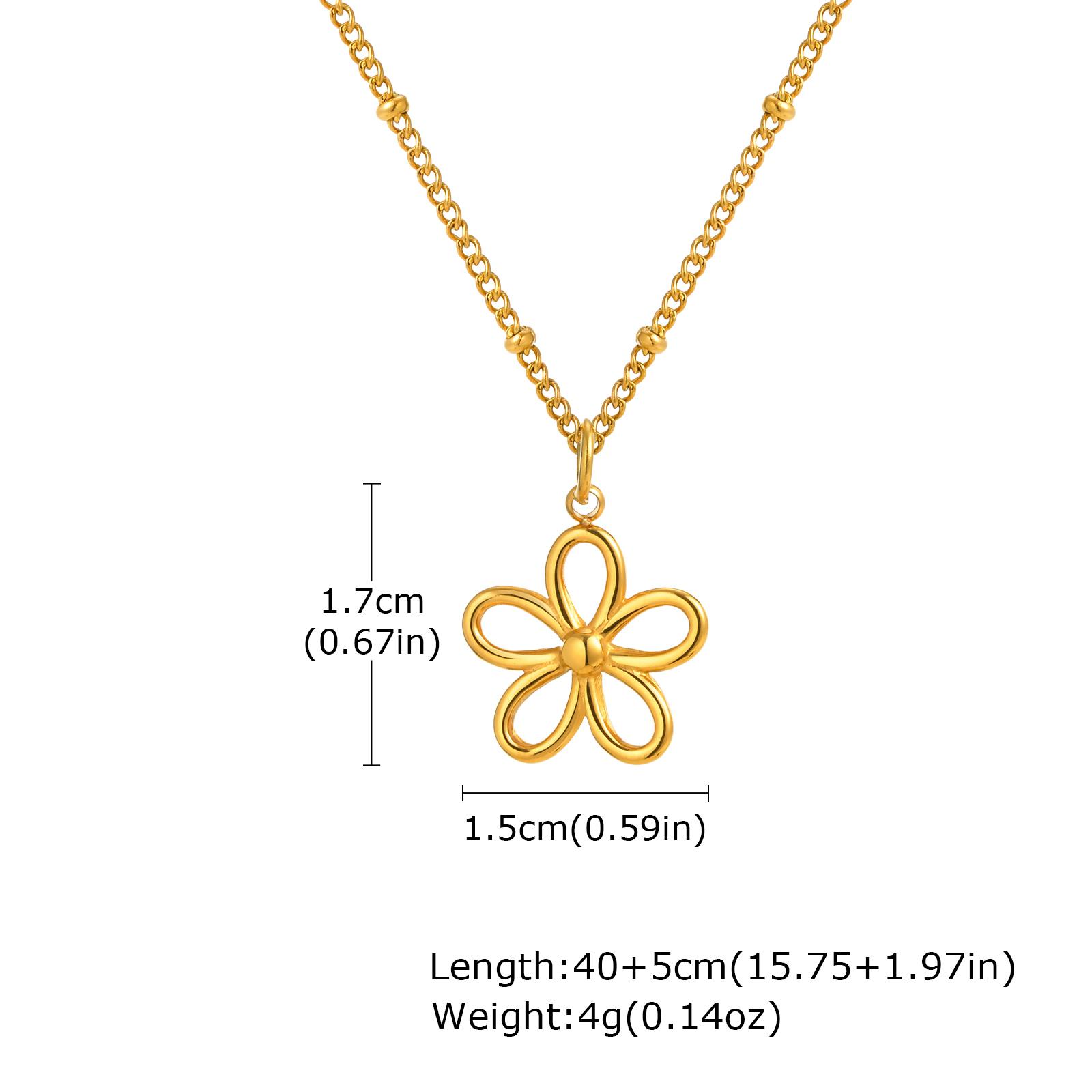 

Chic Geometric Hollow Flower Drop Earrings for Women, Gold Color Stainless Steel Hoop Earrings, Waterproof Fashion Jewelry
