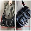 Harajuku Leather Handbag Y2K Underarm Shoulder Bag Casual PU Crossbody Bag  Outdoor