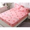 Flower Strawberry Print Bed Cover Dustproof Fabric Bedspread Mattress Protective