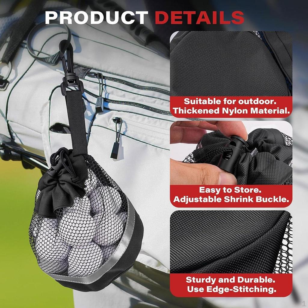 Carrying Bag for Golf Balls And Accessories, Large Capacity Portable Storage Pouch (balls Not