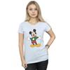 Disney Womens/Ladies Mickey Mouse Christmas Jumper Stroke Cotton T-Shirt