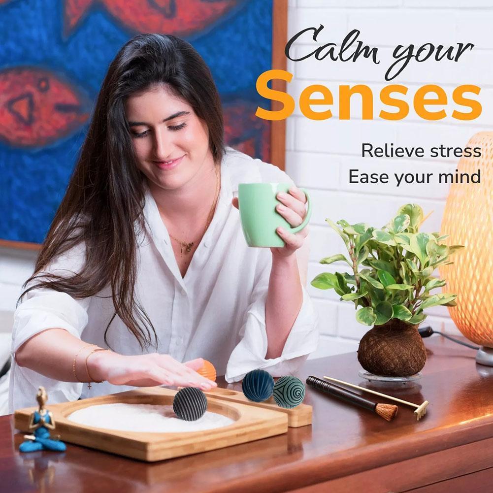 Set of Textured Resin Balls with Coral Pattern: Minimalist Decor for Living Room, Hallway and Coffee Table