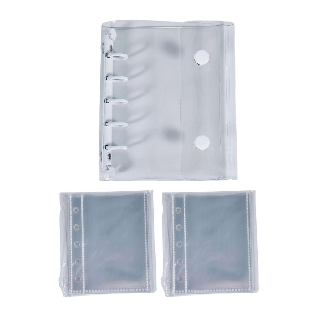 Binder Notebook Covers 5 Holes Gift Clear for Valentines Birthday