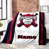 Baseball Passion Quotes And Motivations For Players And Lovers Multipurpose Customizable Blanket Customize Text Warmthful Decor Suitable For Sofa