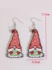 Christmas Cartoon Santa Earrings