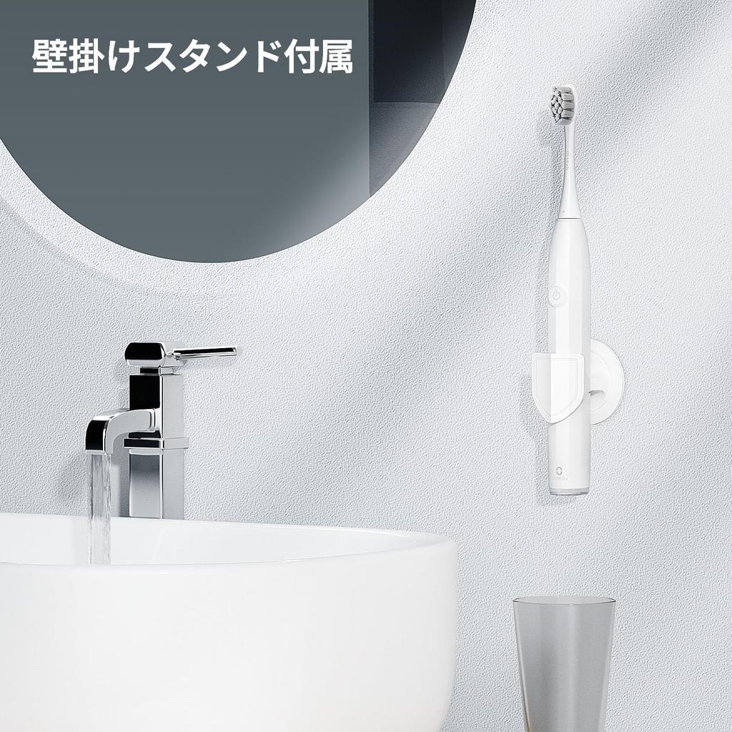 Oclean Endurance Electric Recommended by Dental IPX7 Adjustable Linear USB Fast Wall Mount Stand White Toothbrush, Associations, Waterproof,