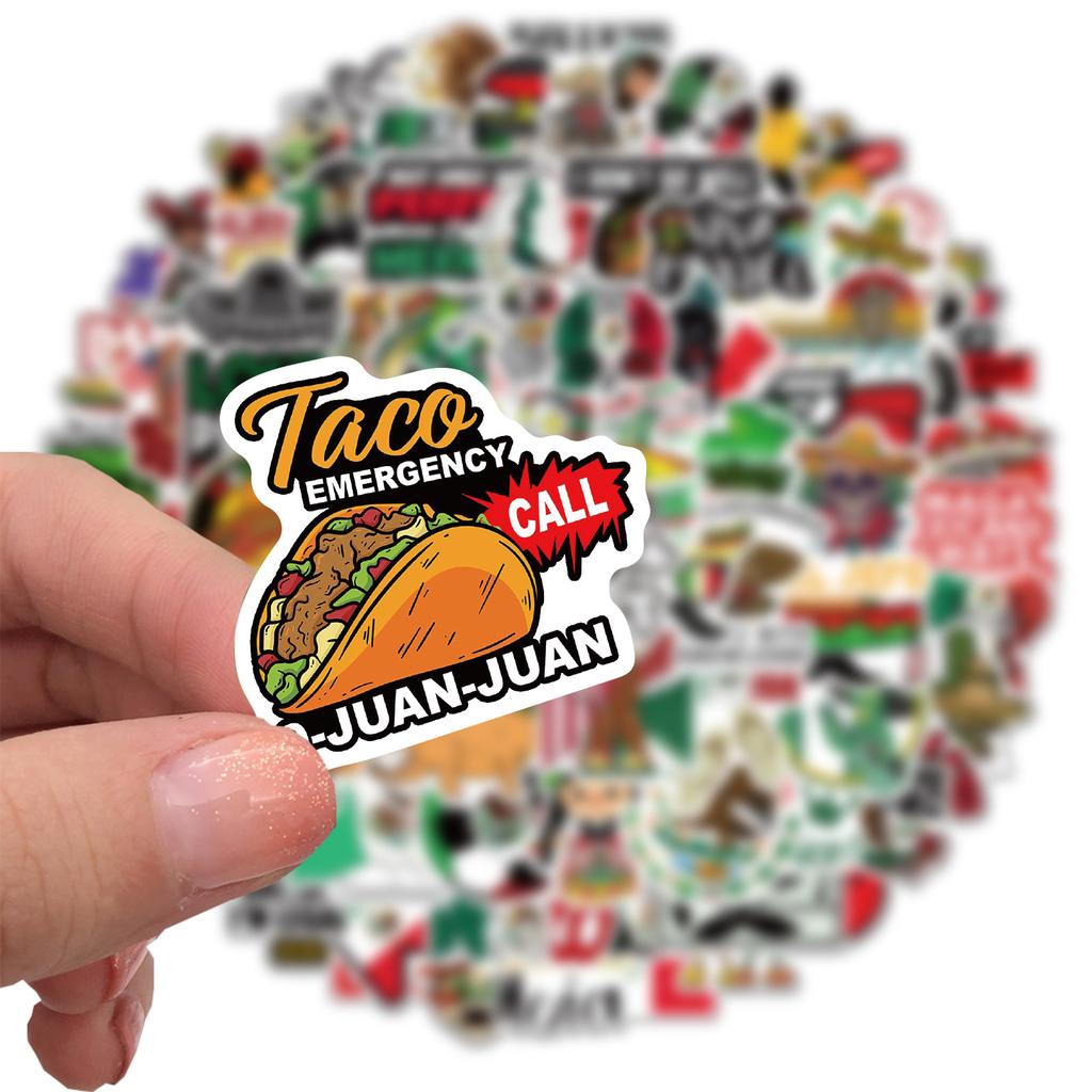 100 Mexican Style Stickers Personalized Decorative Computer Suitcase Waterproof DIY Stickers