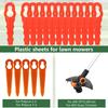 100Pcs Plastic Replacement Blade Lawn Trimmer Blade Grass Trimmer Accessories Compatible with Sun Joe 24V GT10 24 RedBack SWIFT