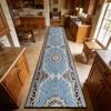 Luxurious European Patterns Long Corridor Carpet Decoration Doorway Stairway Antiskid Rug Easy Clean Lint-free Long Runner Mats