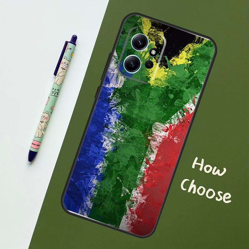 

South African Flag Case For Xiaomi Redmi Note 12 11 10 9 Pro 12S 11S 10S 9S Back Cover For Redmi 12 9C 10C 12C Redmi Note 10 4G