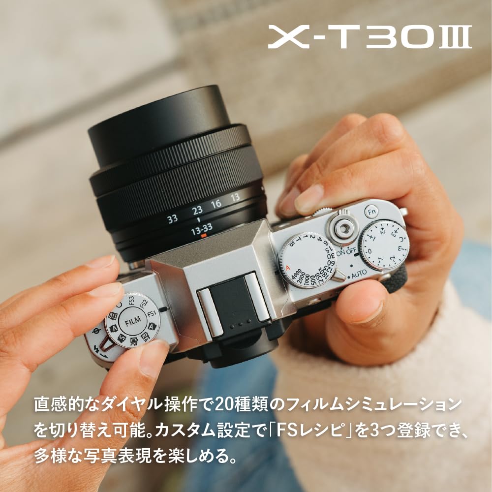 Fujifilm III Mirrorless Silver JP X-T30 Camera, F, X-T30 III-S