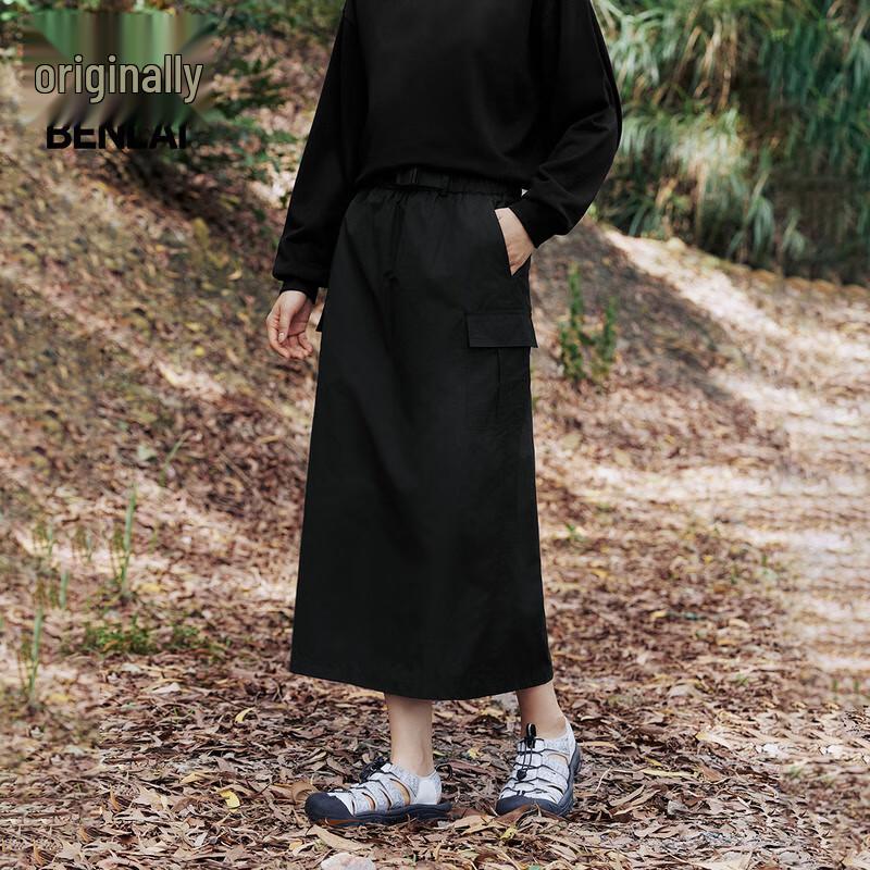 

Benlai Women s Casual Cargo Midi Skirt M